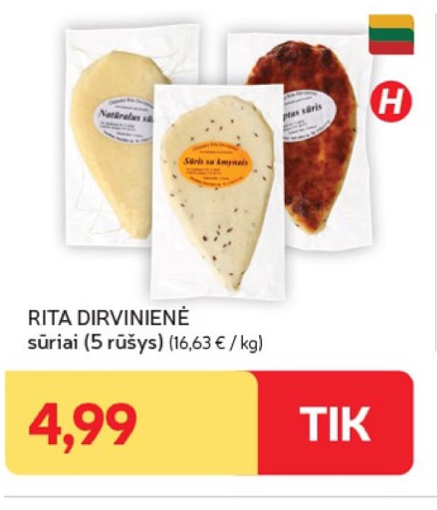 RITA DIRVINIENĖ sūriai