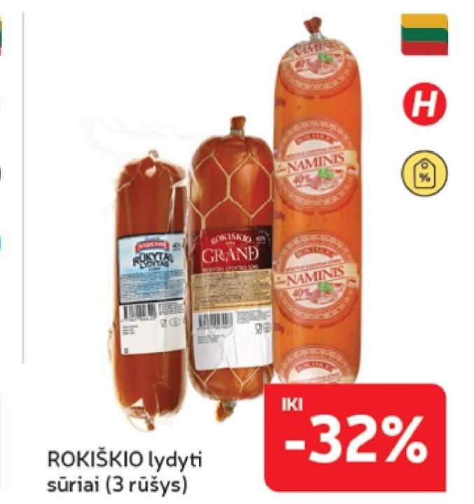 ROKIŠKIO lydyti sūriai