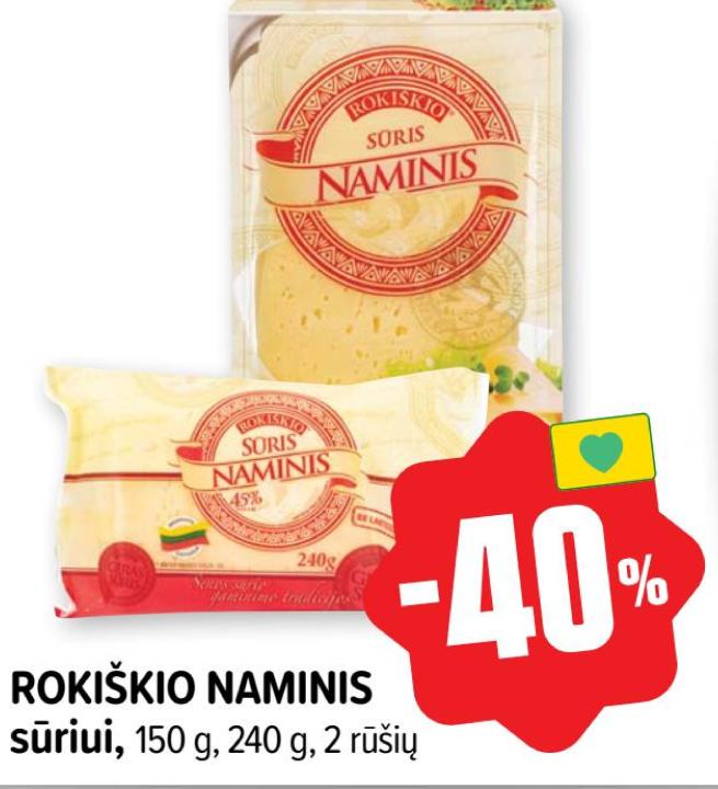 ROKIŠKIO NAMINIS sūriui, 150 g