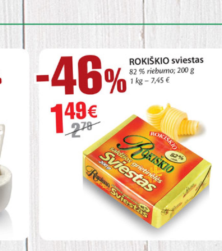ROKIŠKIO sviestas, 200 g