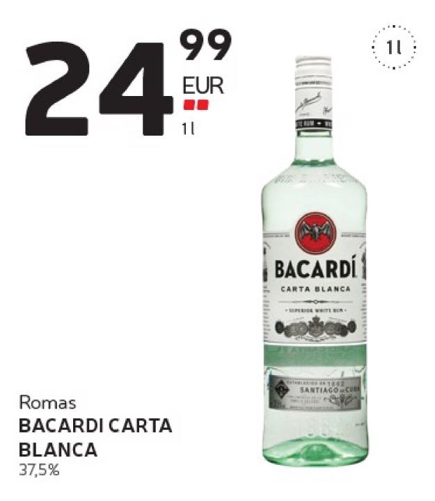 Romas BACARDI CARTA BLANCA