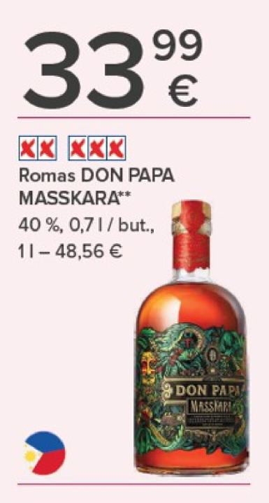 Romas DON PAPA MASSKARA, 0.7 l