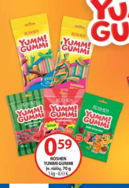ROSHEN YUMMI GUMMI, 70 g