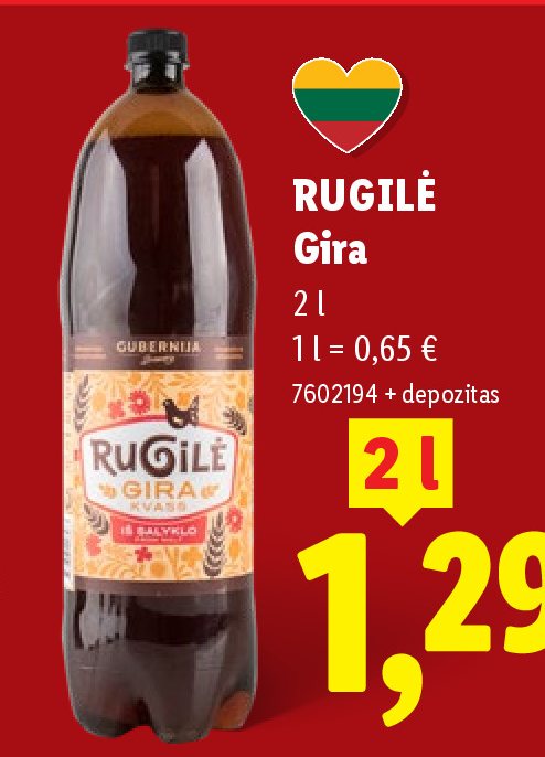 RUGILĖ Gira, 2 l