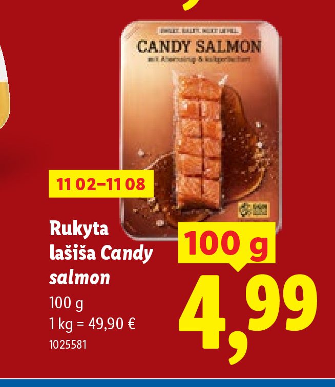 Rūkyta lašiša Candy salmon, 100 g