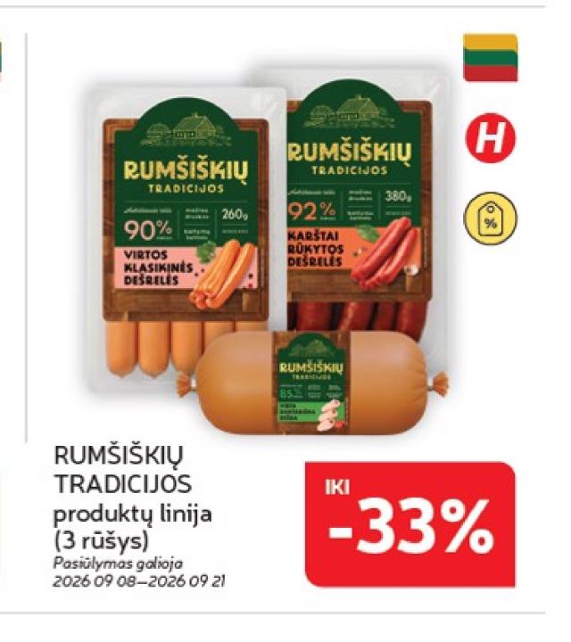 RUMŠIŠKIŲ TRADICIJOS produktų linija