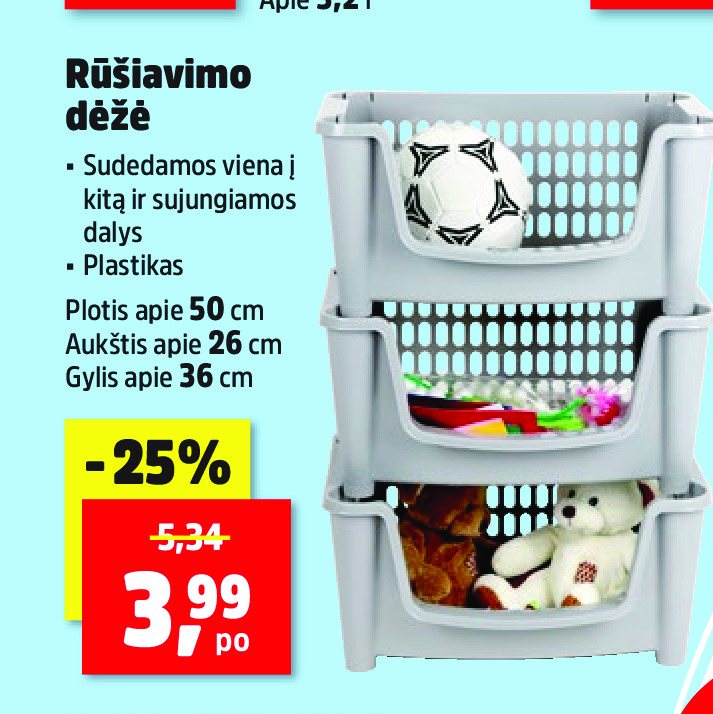 Rūšiavimo dėžė, 50 cm