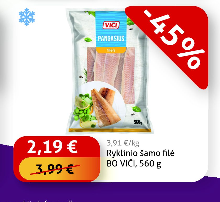 Ryklinio šamo filė BO VIČI, 560 g
