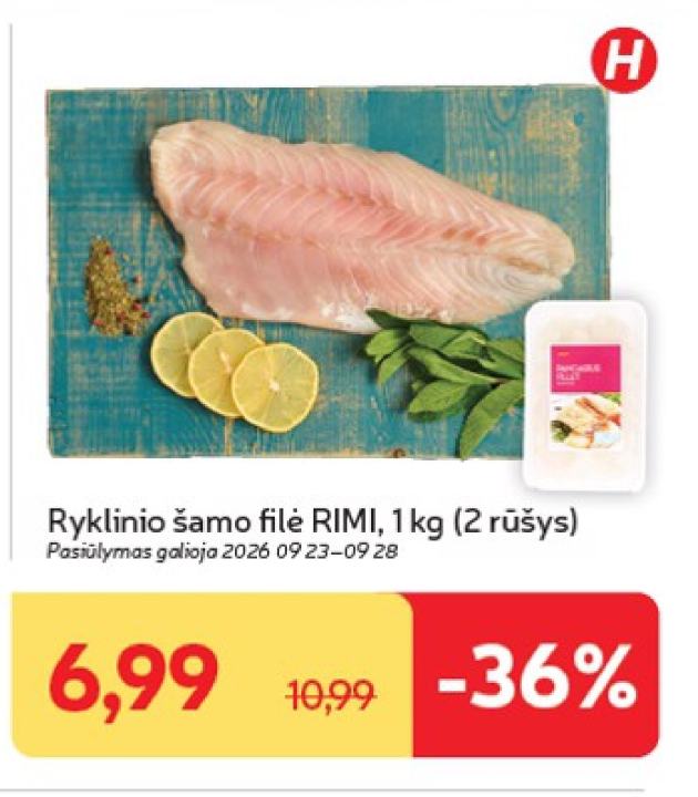 Ryklinio šamo filė RIMI, 1 kg