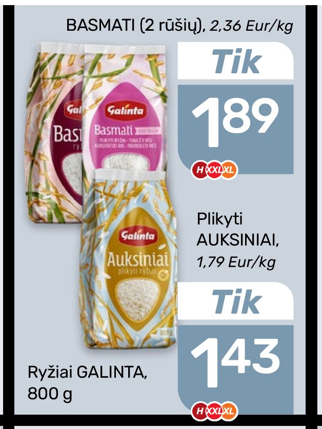 Ryžiai GALINTA, 800 g