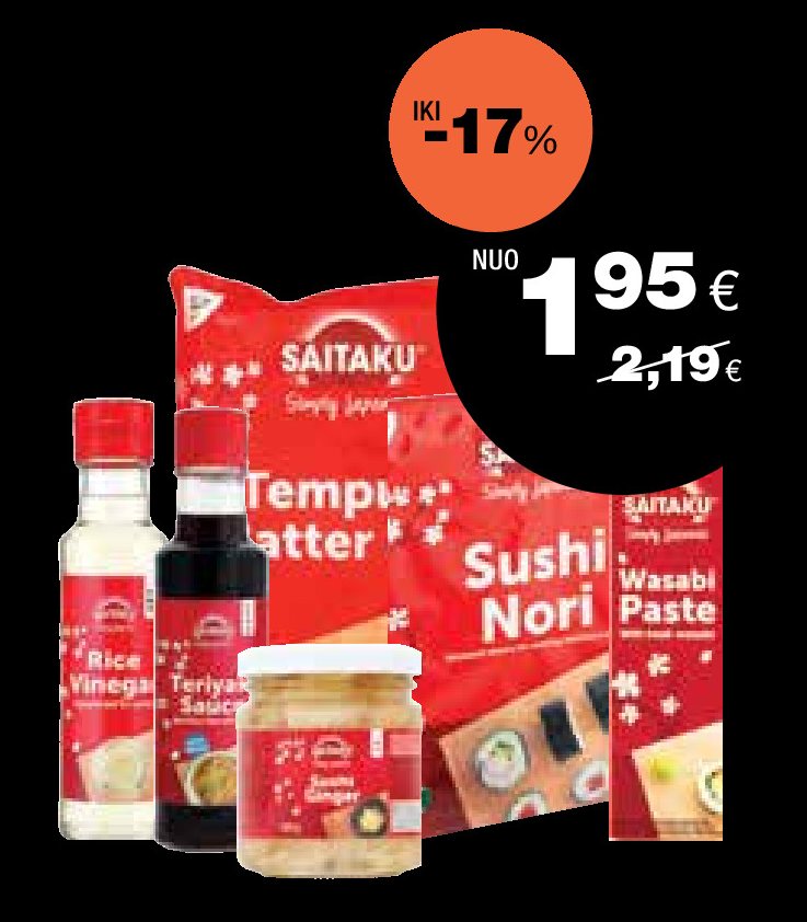 SAITAKU azijietiško maisto produktai