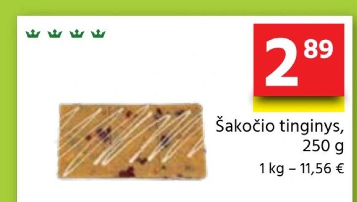 Šakočio tinginys, 250 g