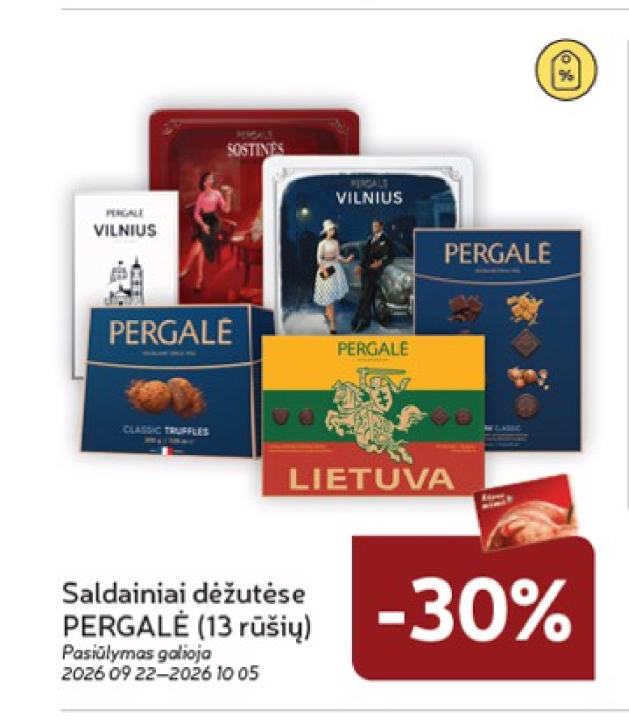 Saldainiai dėžutėse PERGALĖ