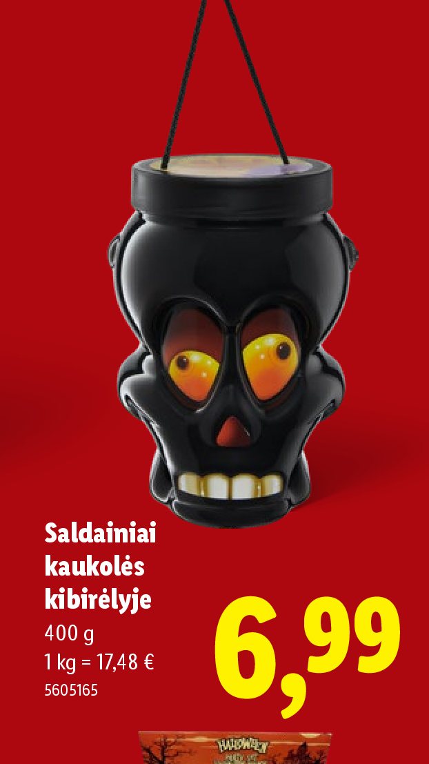 Saldainiai kaukolės kibirėlyje, 400 g