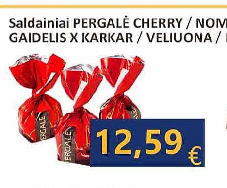 Saldainiai PERGALĖ CHERRY