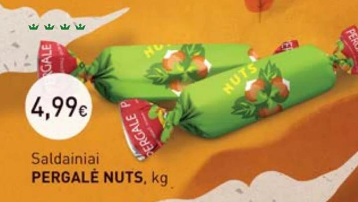 Saldainiai PERGALĖ NUTS