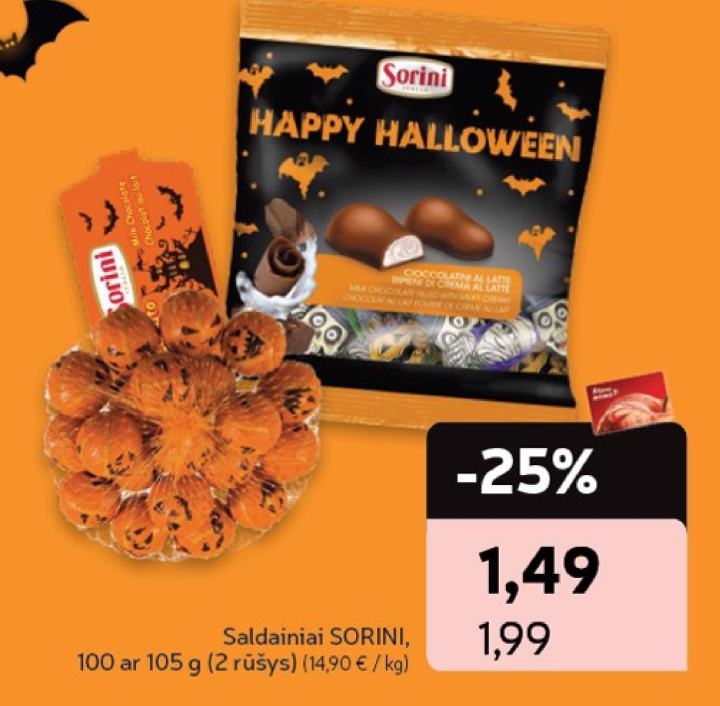 Saldainiai SORINI, 105 g