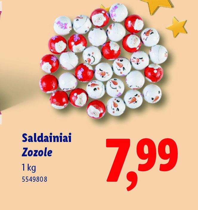Saldainiai Zozole, 1 kg