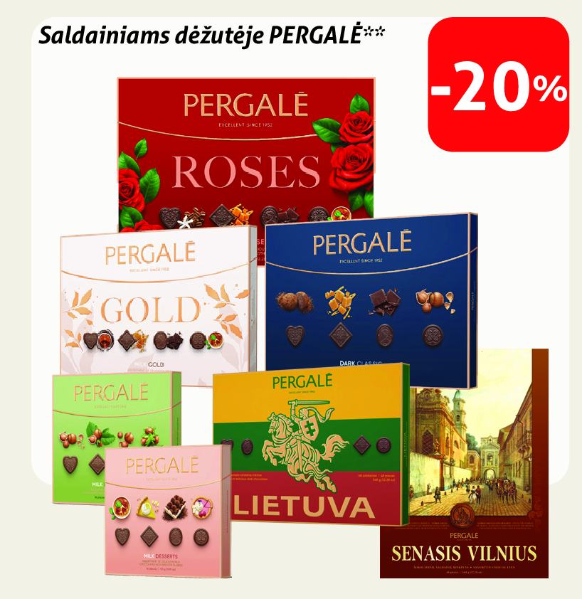 Saldainiams dėžutėje PERGALĖ