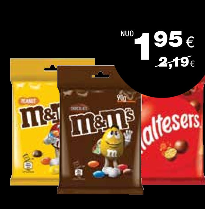 Saldainiams M&M'S ir MALTESERS