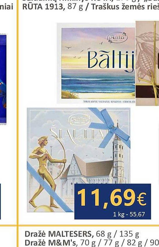 Saldainių rinkinys RŪTA „Baltija“, 140 g
