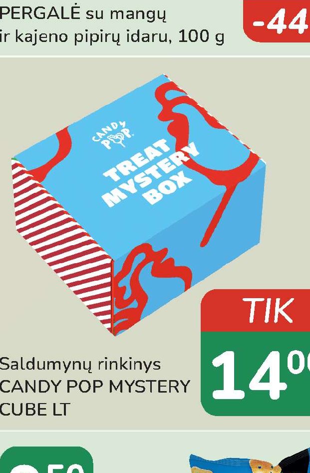 Saldumynų rinkinys CANDY POP MYSTERY CUBE LT