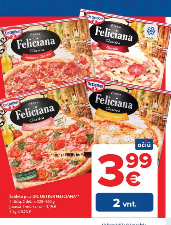 Šaldyta pica DR. OETKER FELICIANA, 2 dėž.