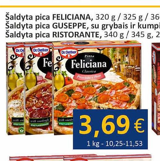 Šaldyta pica FELICIANA, 320 g