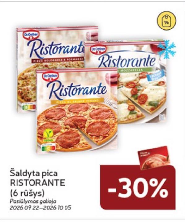 Šaldyta pica RISTORANTE