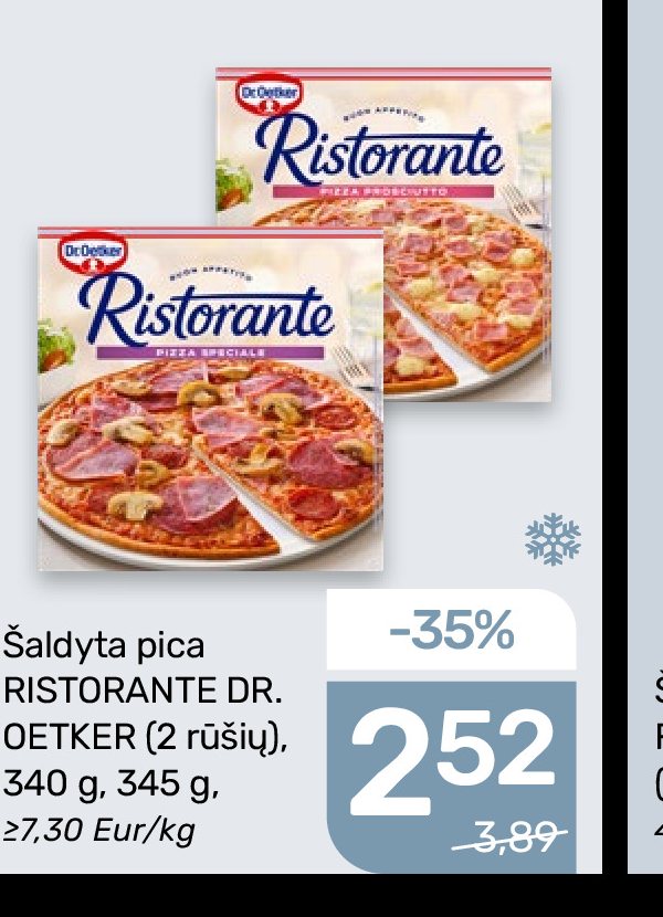 Šaldyta pica RISTORANTE DR. OETKER, 340 g