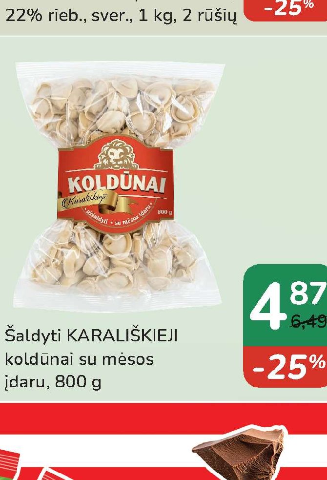 Šaldyti KARALIŠKIEJI koldūnai, 800 g