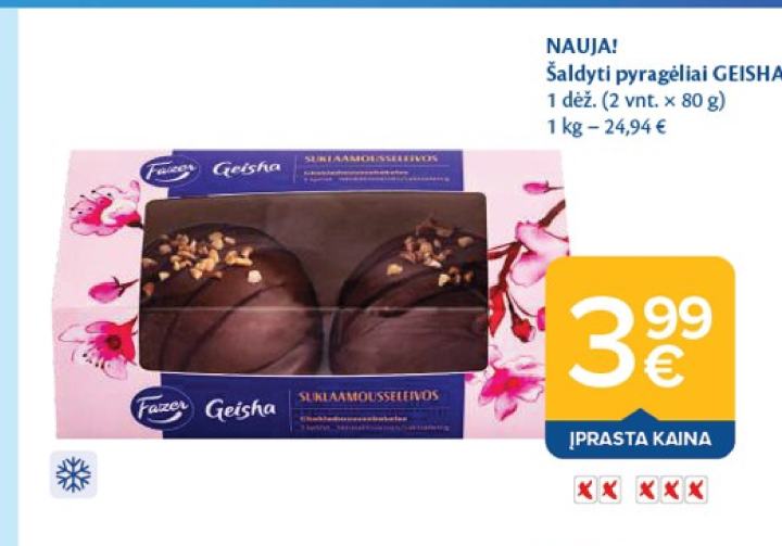 Šaldyti pyragėliai GEISHA, 80 g