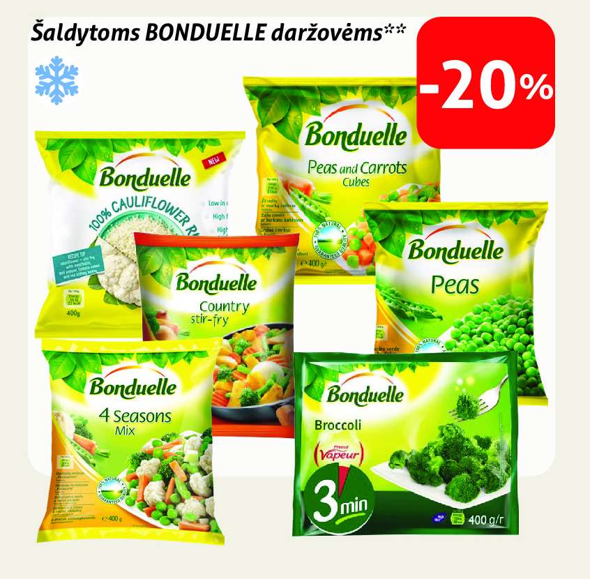 Šaldytoms BONDUELLE daržovėms