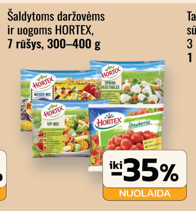 Šaldytoms daržovėms ir uogoms HORTEX, 400 g
