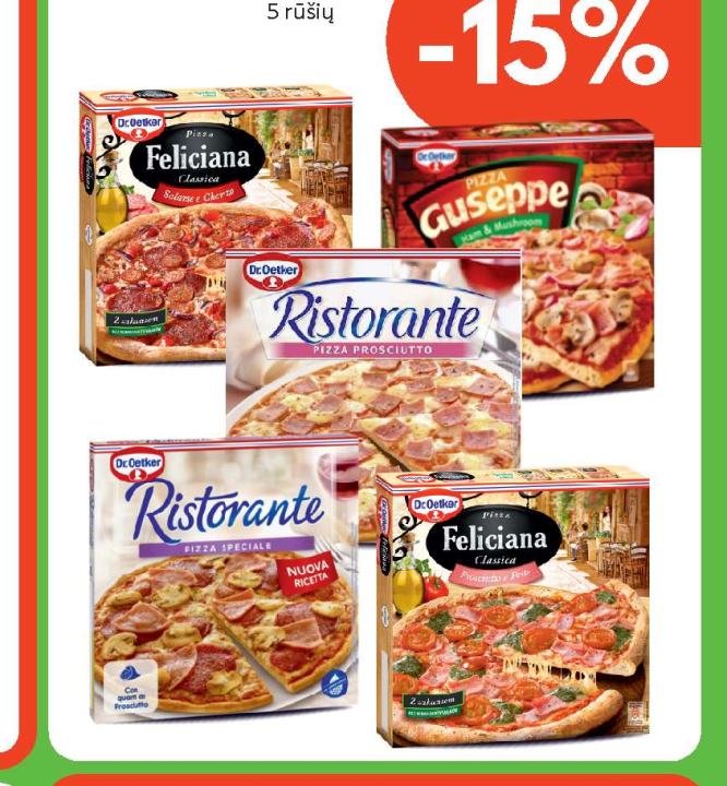 Šaldytoms picoms FELICIANA, RISTORANTE, GUSEPPE, 320 g-425 g
