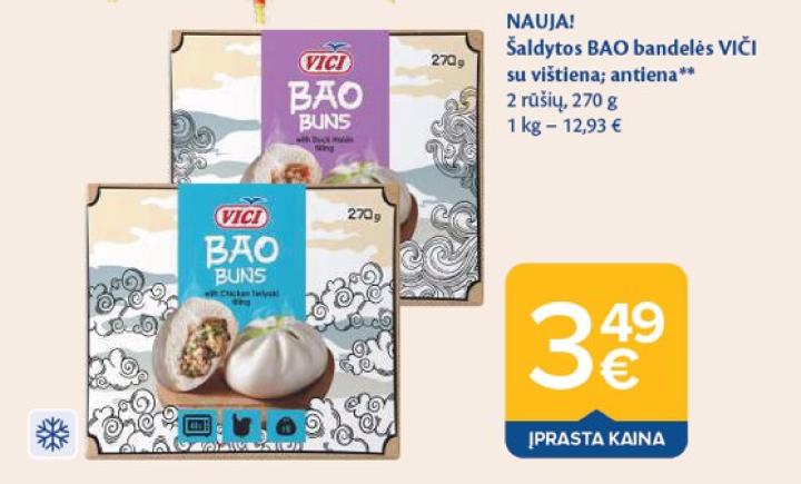 Šaldytos BAO bandelės VIČI, 270 g