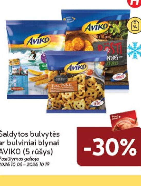Šaldytos bulvytės ar bulviniai blynai AVIKO