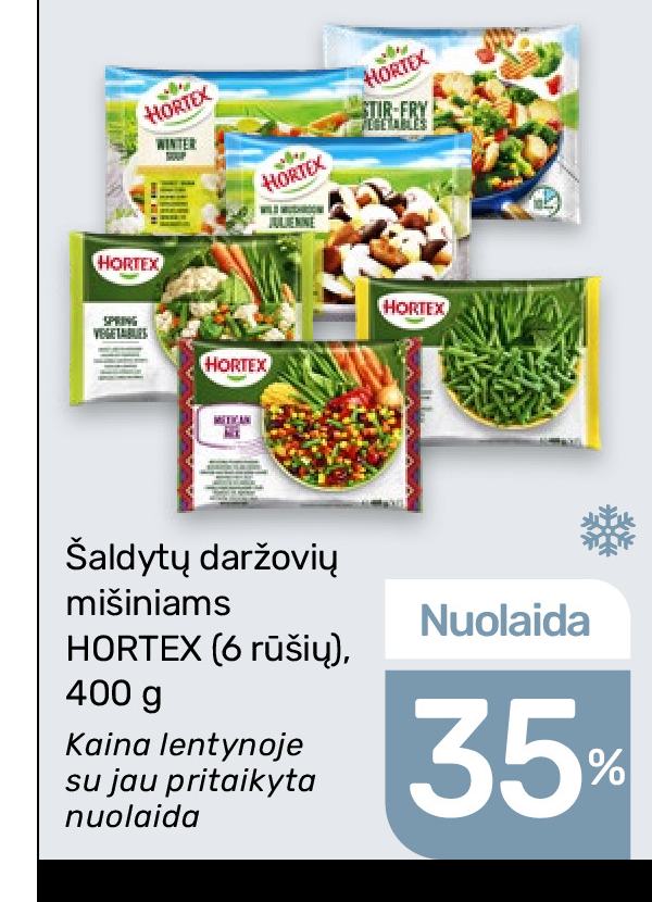 Šaldytų daržovių mišiniams HORTEX, 400 g