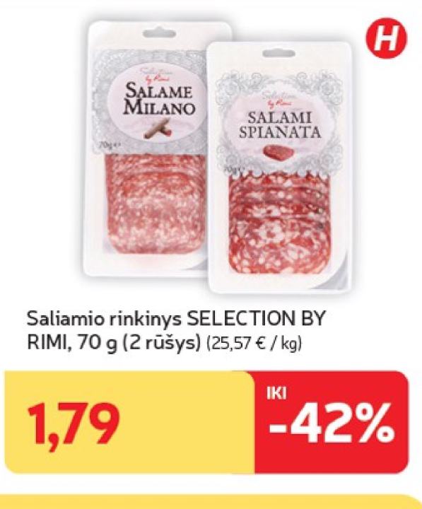 Saliamio rinkinys SELECTION BY RIMI, 70 g