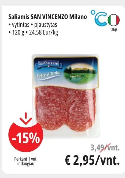 Saliamis SAN VINCENZO Milano, 120 g