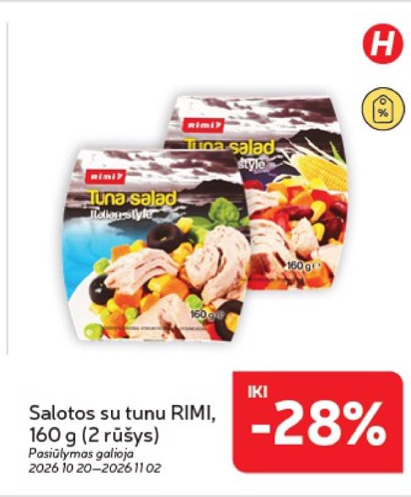 Salotos su tunu RIMI, 160 g