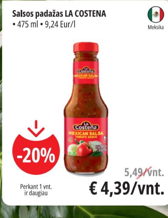 Salsos padažas LA COSTENA, 475 ml