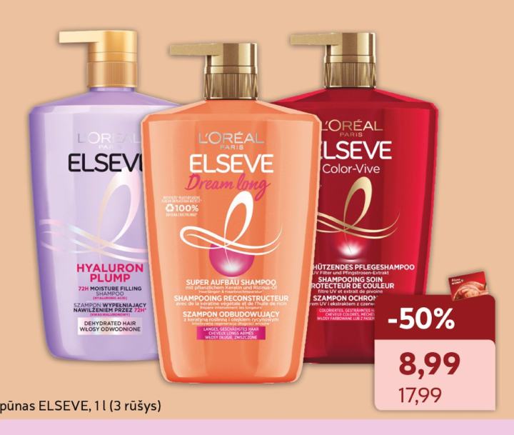 Šampūnas ELSEVE, 1 l