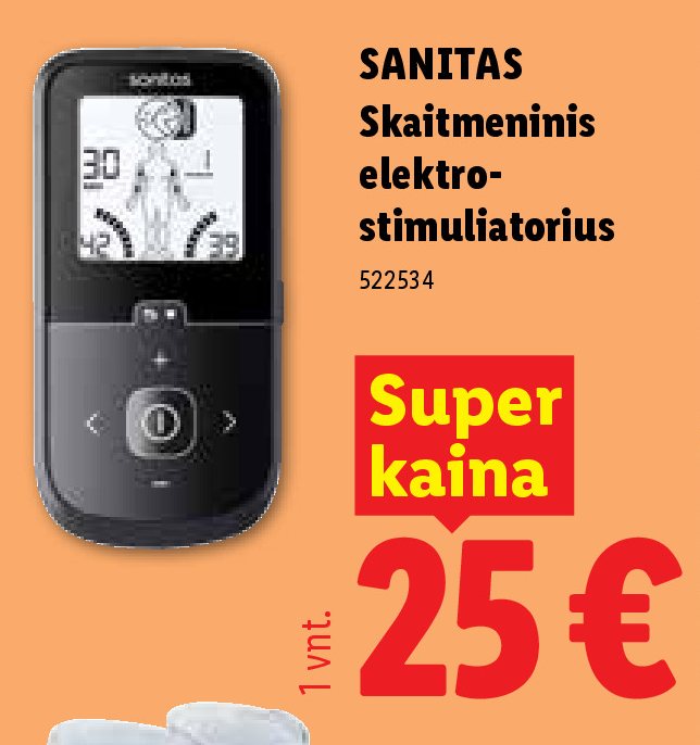 SANITAS Skaitmeninis elektrostimuliatorius