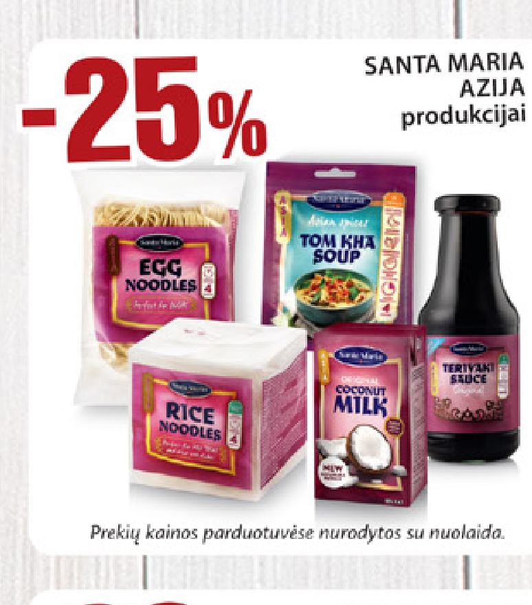SANTA MARIA AZIJA produkcijai