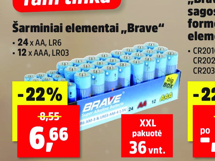 Šarminiai elementai „Brave“, 36 vnt