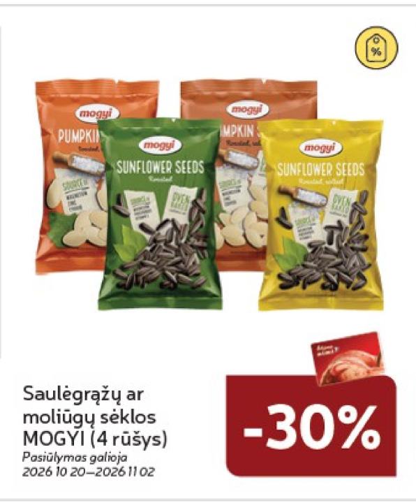 Saulėgrąžų ar moliūgų sėklos MOGYI