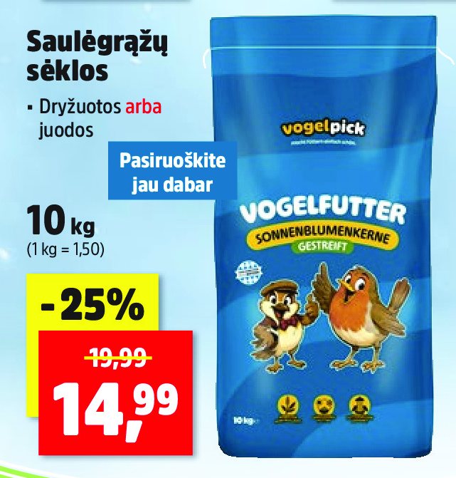 Saulėgrąžų sėklos, 10 kg