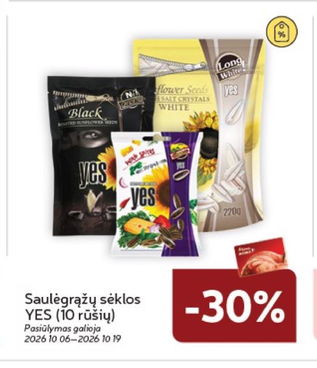 Saulėgrąžų sėklos YES
