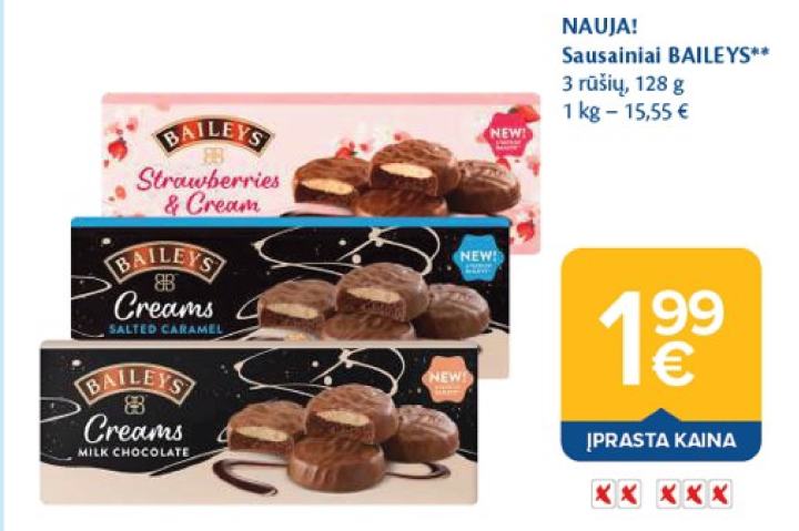 Sausainiai BAILEYS, 128 g